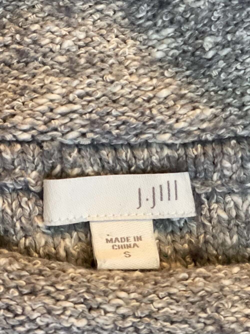 J.Jill Cozy Marled Stripe Cowl Neck Pullover‎ Sweater Sz.S - Picture 3 of 7